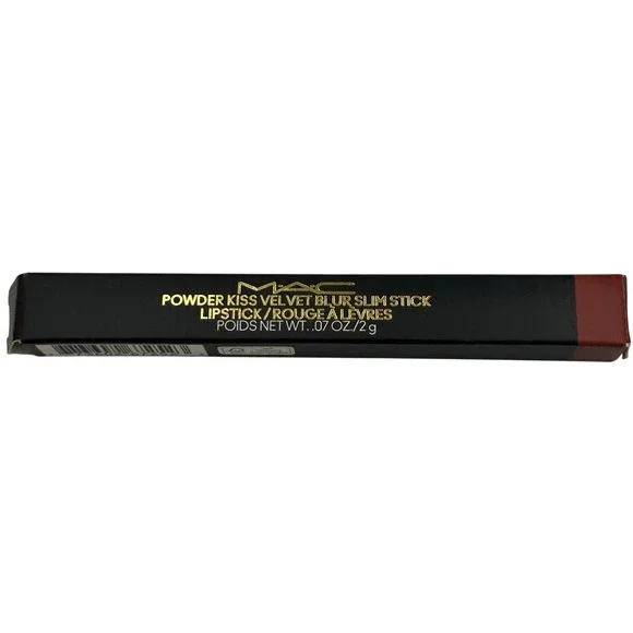 MAC Powder Kiss Velvet Blur Slim Stick 876 Nice Spice 0.07oz New Matte Lipstick