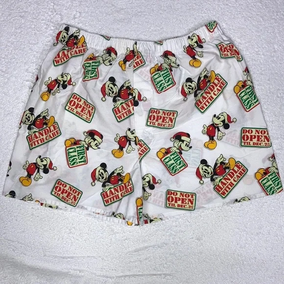 Vintage Disney store Mickey Mouse Christmas large boxers