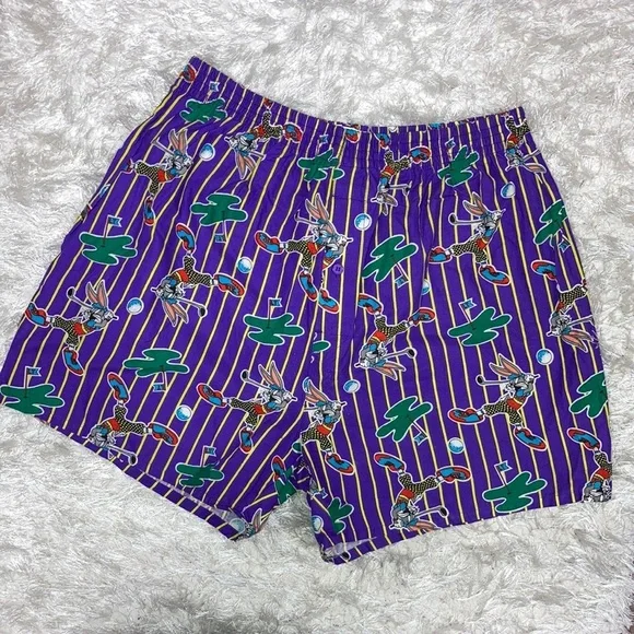 Looney tunes boxers lifeguard underwear golf playing bugs bunny large 1993