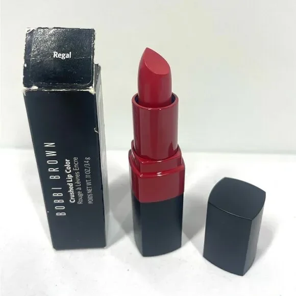 Bobbi Brown Crushed Lip Color REGAL Medium Dark Red New in Box