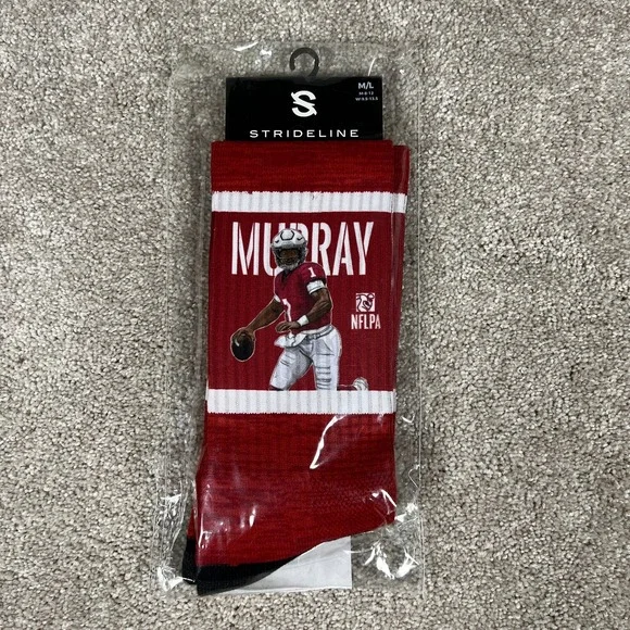 Strideline Mens Size M/L Kyler Murray Arizona Cardinals Player Action Crew Socks