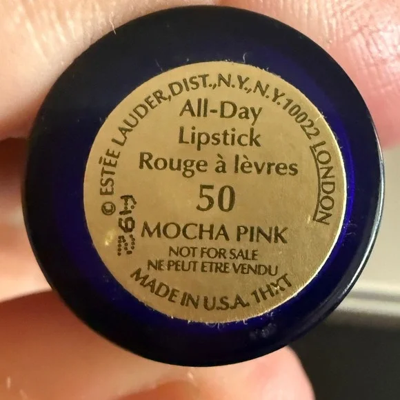 Estee Lauder All-Day Lipstick 50 Mocha Pink Blue  Made in USA
