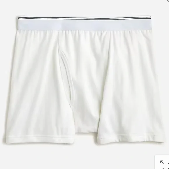 J crew stretch boxer briefs in white