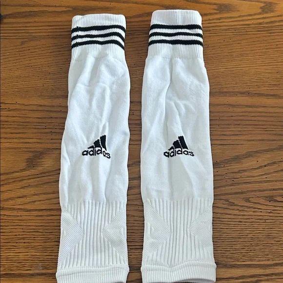 Adidas White and Black Men's Athletic Soccer Socks/8