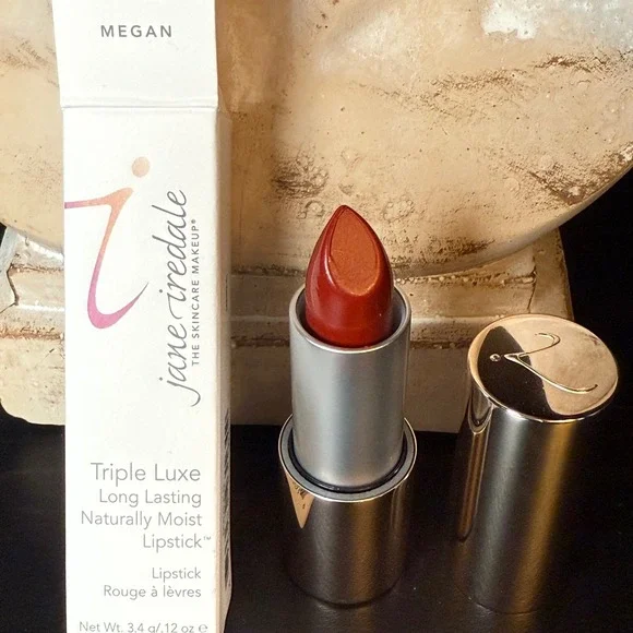 Jane Iredale Triple Luxe Long Lasting Naturally Moist‎ Lipstick Megan 0.12oz New