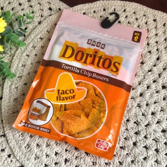 Men’s Novelty SWAG Doritos  Tortilla Chip Boxer Briefs SZ small