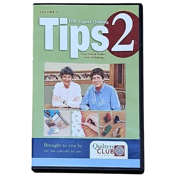 Fons & Porter Quilting Tips Vol 2 DVD Expert Sewing Craft Guide 100 Tips‎ EXC