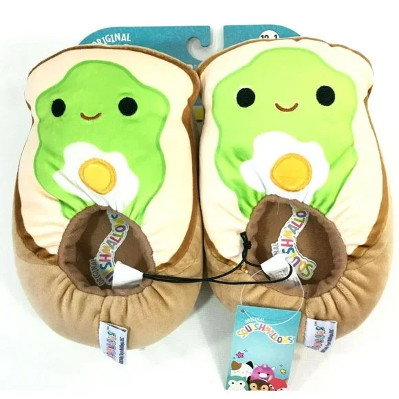 Squishmallows Girls Avocado Toast Slippers Size 13-1 Green