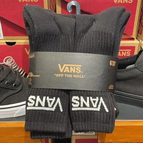 Vans Socks 6 pairs set CREW VANS. 