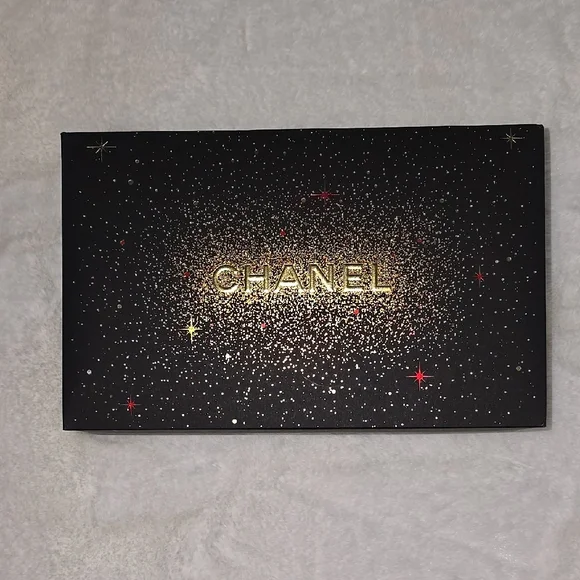 Chanel Black and Gold Starry empty Box