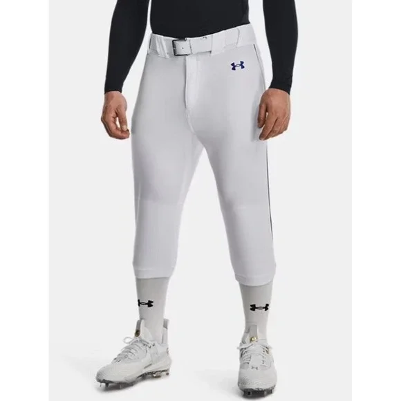 Under Armour Mens UA Utility Pro Piped Knicker Baseball Pants White Size M NWT