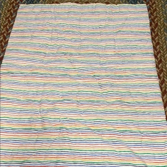 Toddler Colorful Handmade Striped Quilt Cottage Child’s Prairie