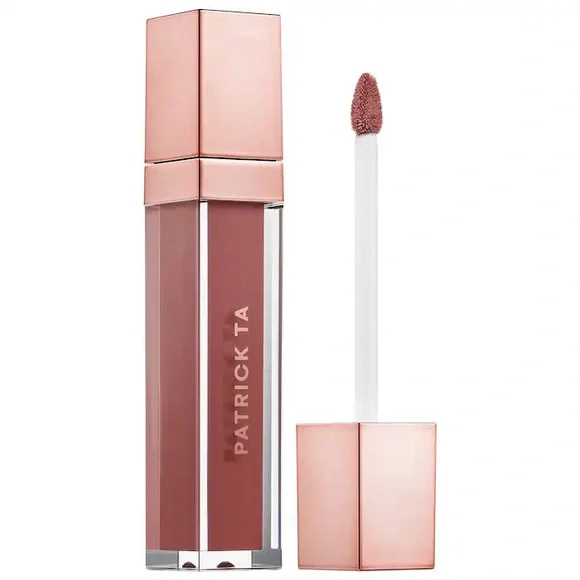 🆕 PATRICK TA Silky Lip Crème - She's Confident (rose beige) NIB