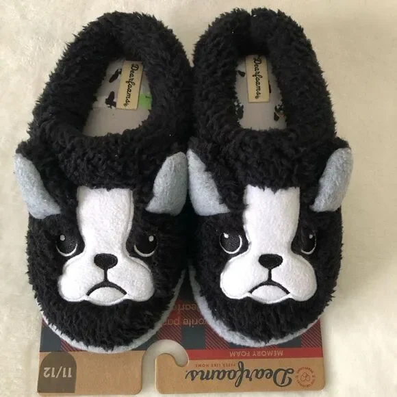 New dearfoams kids slippers, kids size toddler size 11/12