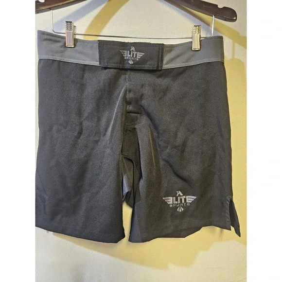 Elite Sports Men's Black Jack Gray No Gi BJJ Size S, 32x9