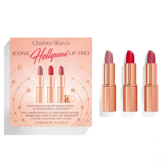 CHARLOTTE'S ICONIC HOLLYWOOD LIP TRIO LIMITED EDITION KIT