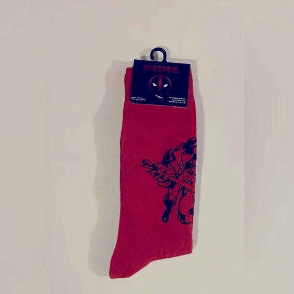 🔹3/$20 Fun Novelty Socks Featuring Deadpool