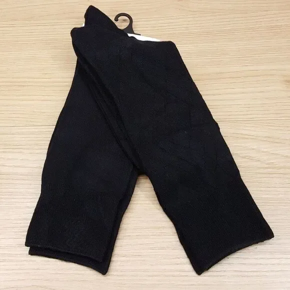 CALVIN KLEIN Mens Dress Socks solid Black Argyle 2-Pack Bamboo Rayon