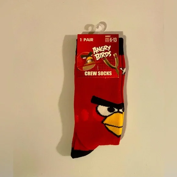 Fun Novelty Socks Featuring Angry Birds Film