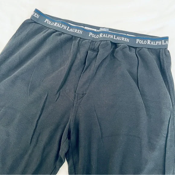 Polo‎ Ralph Lauren Black Thermal Waffle Long Underwesr Lounge Wear Pants size XL