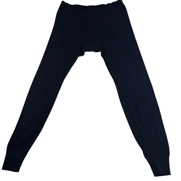 Vintage St JOHNSBAY‎ Men Thermal Underwear Long John Pant L Tall Navy Winter