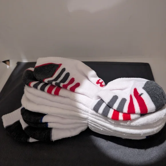 Men's White and Black Socks