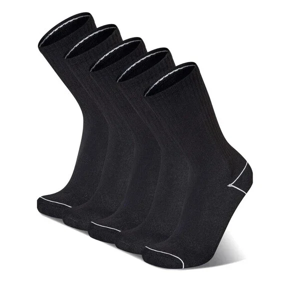 Champion Men's 10 Pairs Cushion Crew Black Socks