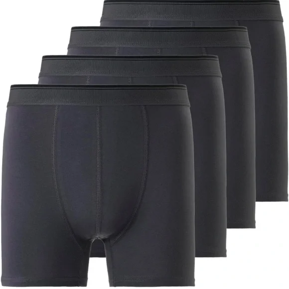 Mody Men's Boxer Briefs  4 Pack Striped Smokey Grey  size XXXL - 3X Large