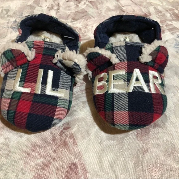 Dearfoams Lil Bear Slippers Toddlers Size 8-9