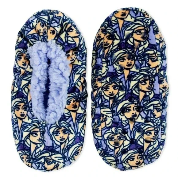 Disney Frozen II fuzzy slippers