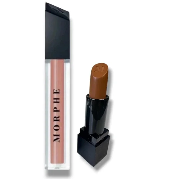 Morphe Lot Lip Gloss Matte Lipstick Bundle Sing‎ Along Sweet Tea Nude New