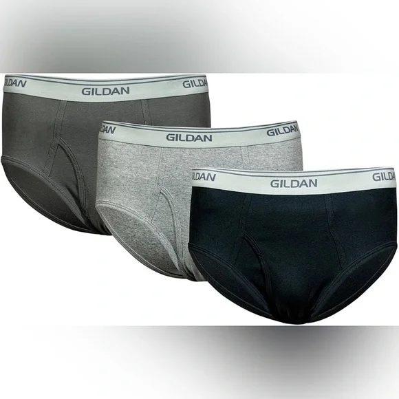 NWT Gildan Men Cotton Briefs Soft Comfortable & Breathable Underwear 3-Pack 3XL