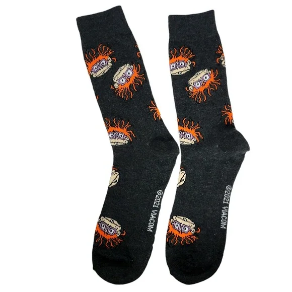 Nickelodeon‎ Rugrats Chuckie Finster Character Crew Socks All Over Print 2021