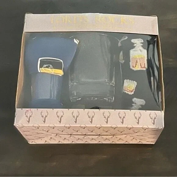 Lord’s Rocks Men’s Whiskey Themed Gift Set (XL) New in Box!