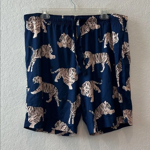 Men's Blue Tiger Print Boxers