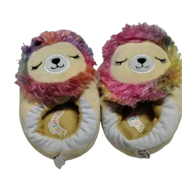 Squishmallows Kids Rainbow Lion Slippers Size‎ 13 - 1