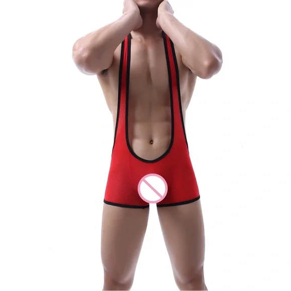 Men’s Wrestling Singlet Bodysuit
