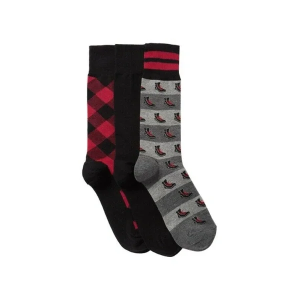 Cole Haan Men Combed Cotton Crew Socks 3-Pairs Multi Size 7-12