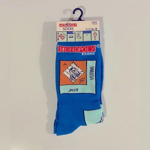 Fun Novelty Socks Featuring Monopoly Game