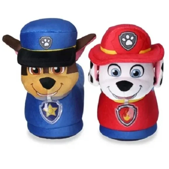 Toddler Boys Girls Paw Patrol House Shoes Slippers-- LIGHT UP Size Small 5/6 NWT