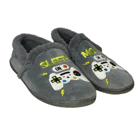 Wonder Nation Boys Slippers Gamer Size 6 Hard Bottom