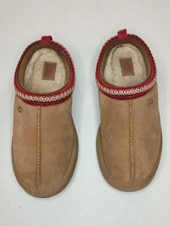 UGG Kids Tazz Platform Slipper Chestnut Size 5Y Fits Women 7