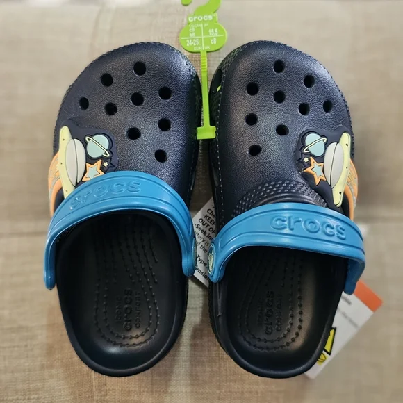 Toddler Classic UFO Lights Clog Sz 8