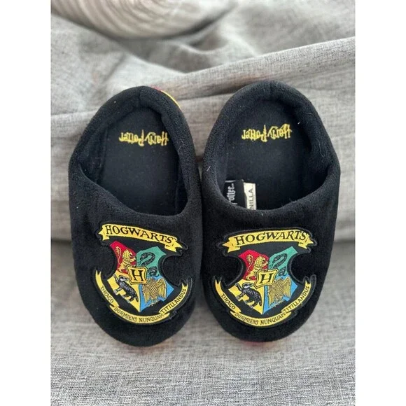 Harry Potter Hogwarts Mule Slippers Kids Size 2-3