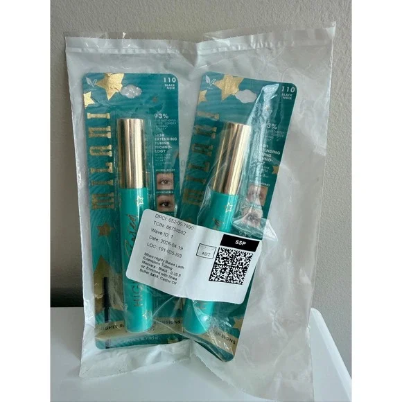 Milani Tubing Mascara Womens 0.35oz Black 110 Lash Extensions 2-Pack NWT