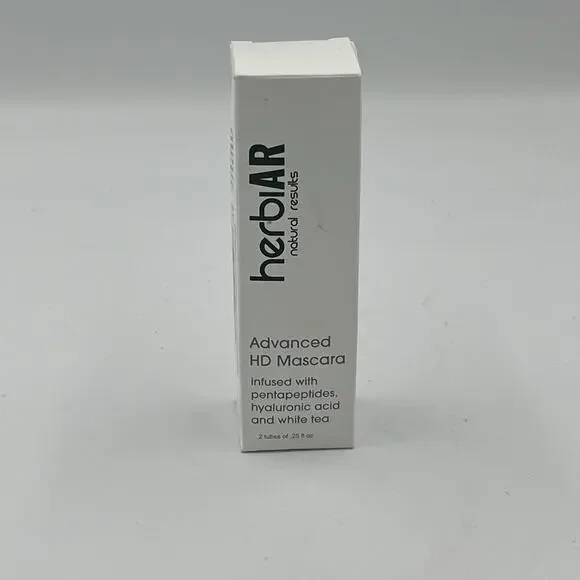 Herbiar Advanced HD Lengthening Mascara with Lash Enhancer Vegan New NEW 2 Tubes