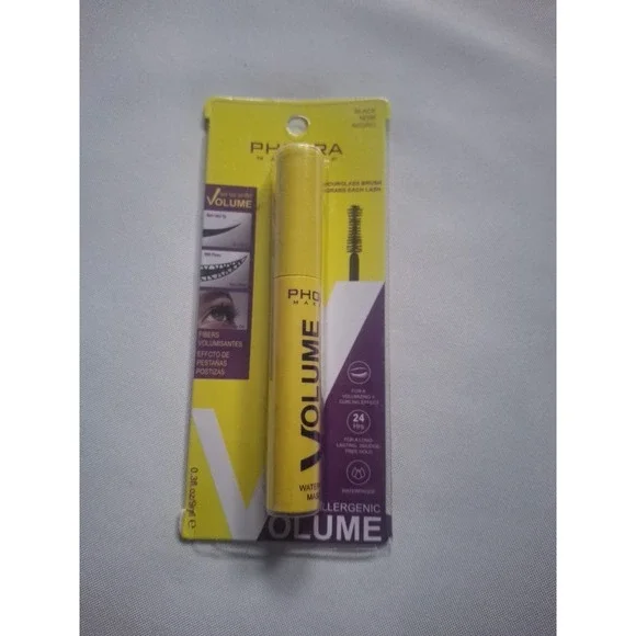 PHOERA Volumizing Waterproof Mascara False Lash‎ Effect Fiber Curling Vegan