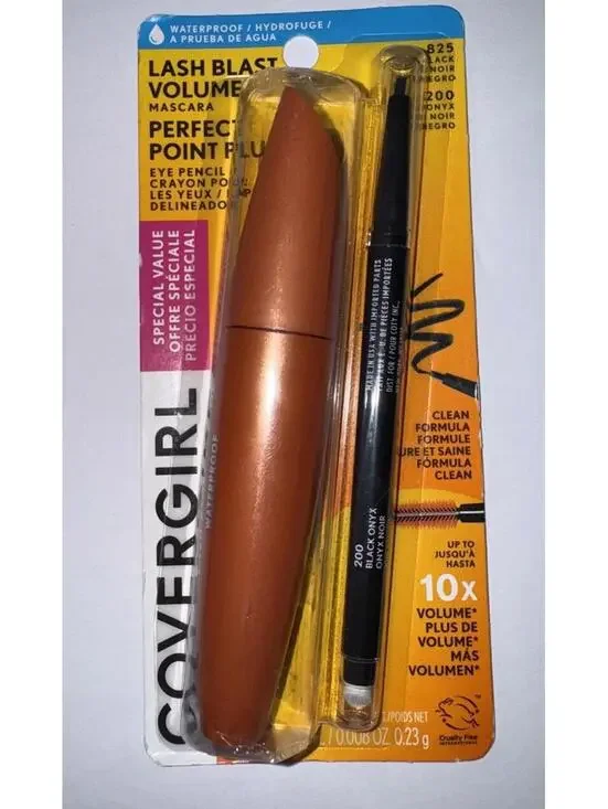 CoverGirl Lash Blast Volume Mascara #825 Very Black & #200 Eye Pencil Onyx