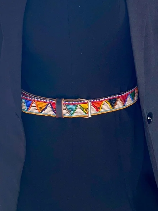 Vintage Handbeaded Multicolor  Belt