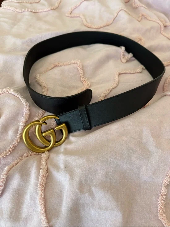 Black GUCCI Marmont Belt